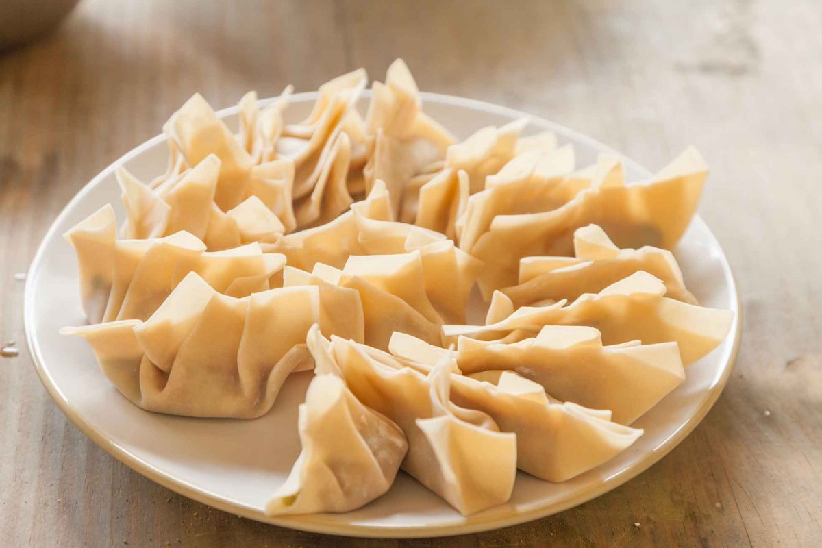 Dumplings antes de cocinar